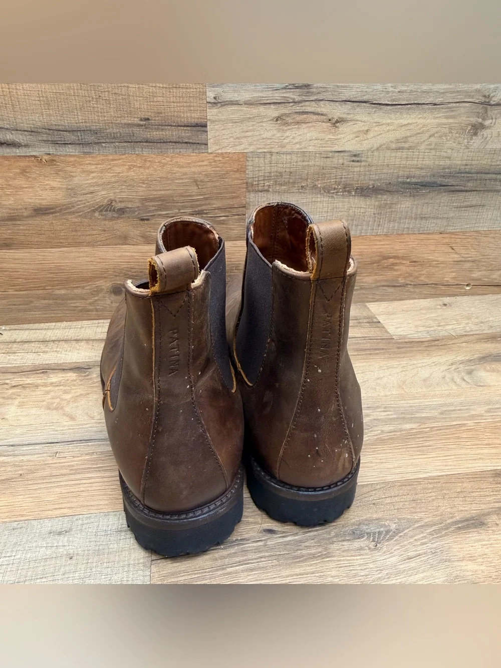 Portland Leather Patina Chelsea Men's size 11 Brown Leather Chelsea Boots